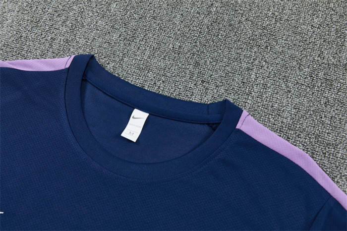 26/27 Korea Away Navy Blue Short Sleeve + Soccer Shorts