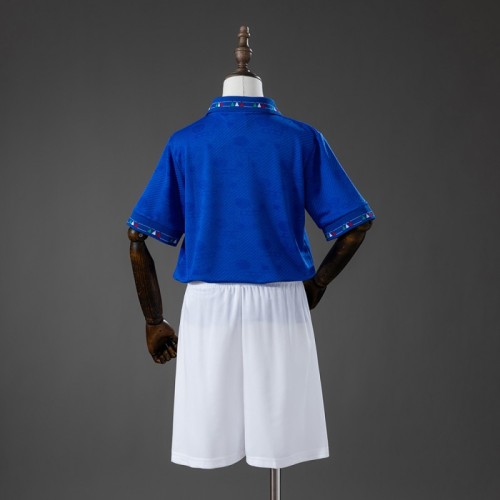 1994 Kids Italy Home Retro Kit Jersey Size 16-28