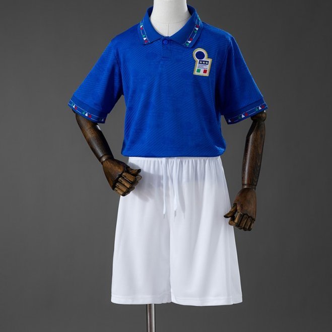 1994 Kids Italy Home Retro Kit Jersey Size 16-28