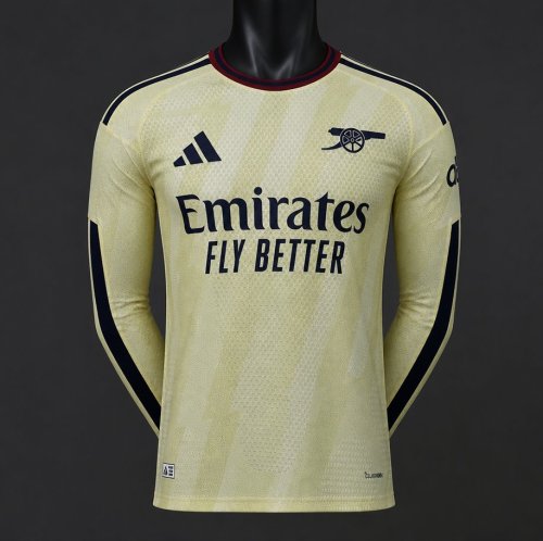 Player Version 26/27 Arsenal Yellow  Long Sleeve Jersey