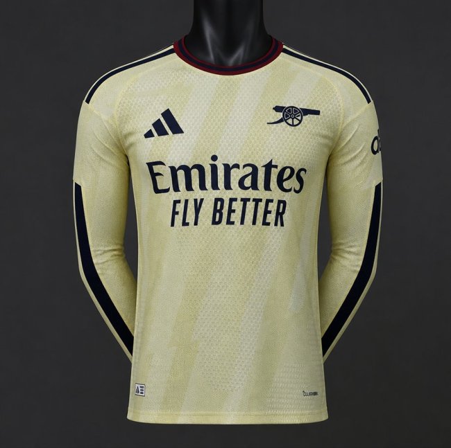 Player Version 26/27 Arsenal Yellow  Long Sleeve Jersey