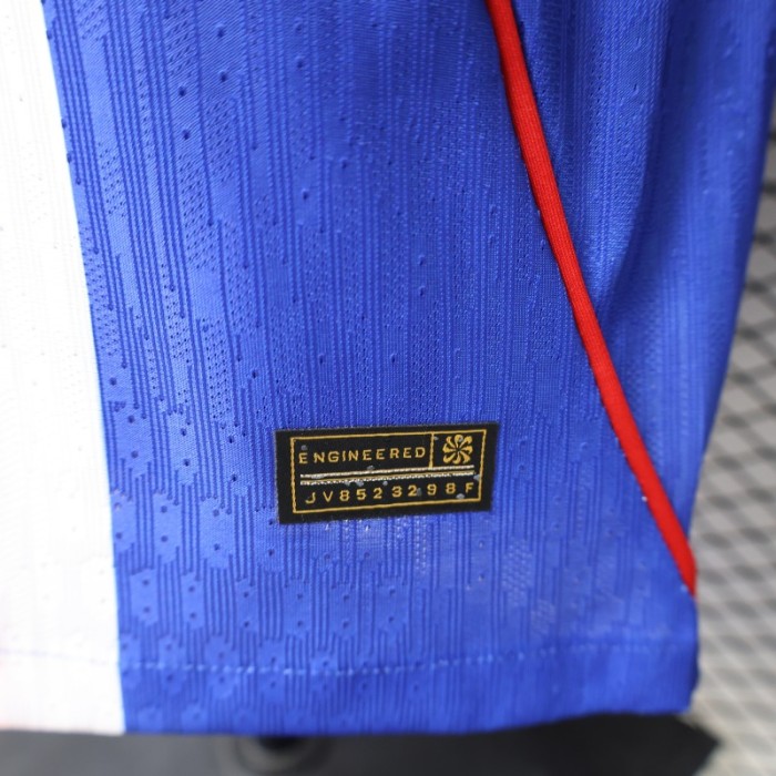 Player Version 26/27 Paris Saint-Germain Royal Blue with Bold Red & White Central Stripe Jersey