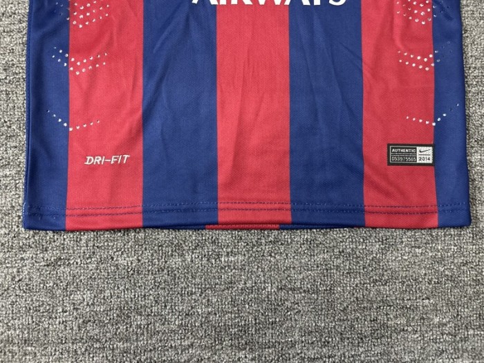 Retro Kids 14/15 Barcelona Home Long Sleeve Jersey