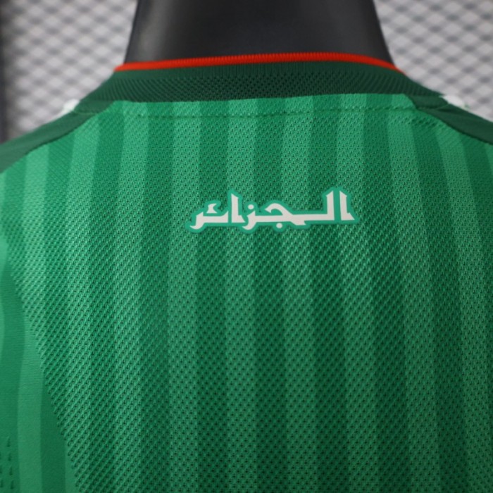 Player Version 26/27  Algeria Green Stripe V-Neck Special Edition Jersey