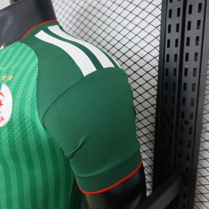 Player Version 26/27  Algeria Green Stripe V-Neck Special Edition Jersey