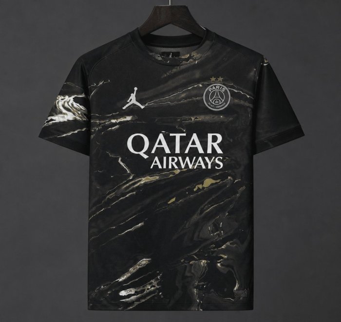 2 Stars 25/26 PSG × Jordan Brand Third Black Jersey With Champions of Europe 2026 Printing