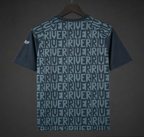 26/27 River Plate Pre-match Jersey With  Text  RIVER  Repeated Pattern