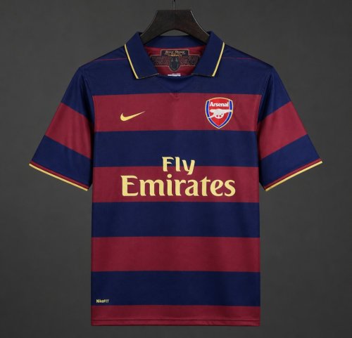 Retro 07/08 Arsenal Third Dark Blue/Maroon Jersey