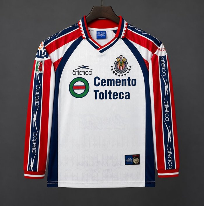 Retro 99-00 Chivas away long sleeves soccer jersey