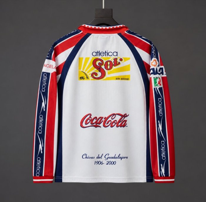 Retro 99-00 Chivas away long sleeves soccer jersey