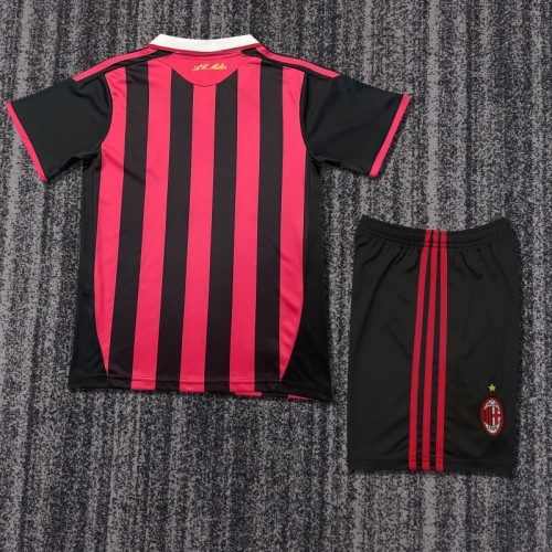 Retro Kids 09/10 AC Milan Home Jersey
