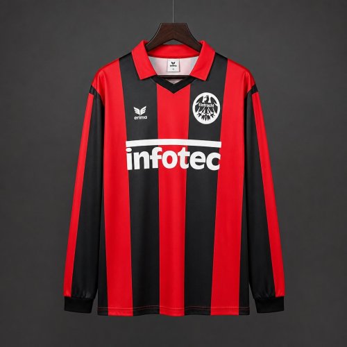 Retro 88/89 Eintracht Frankfurt Home Long Sleeve Jersey