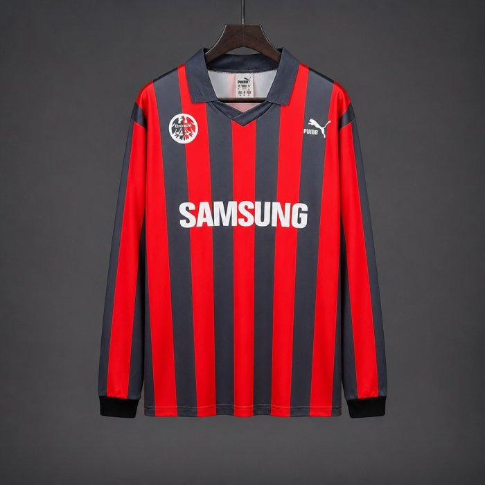 Retro 92/93 Eintracht Frankfurt Home Long Sleeve Jersey
