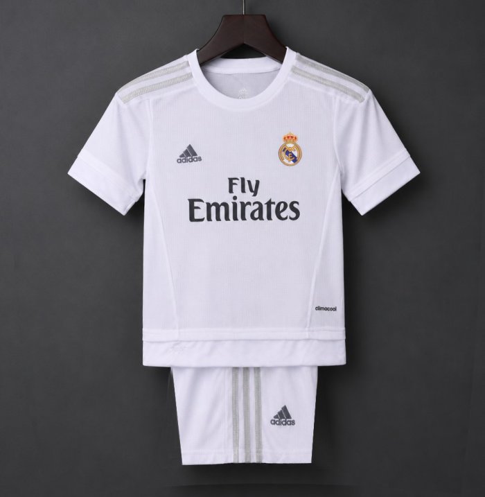 Retro Kids 15/16 Real Madrid Home Jersey