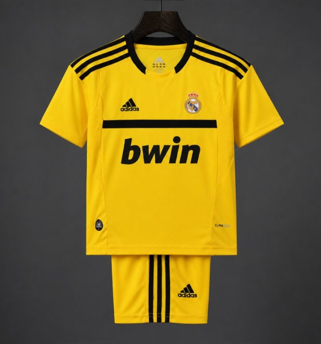 Retro Kids 11/12 Real Madrid Yellow Goalkeeper Jersey