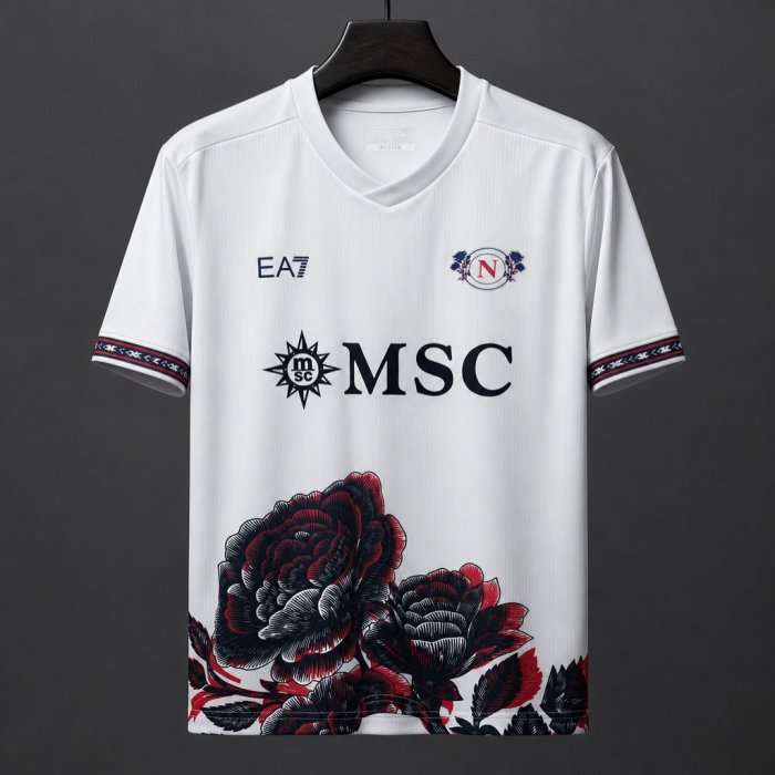 26/27 Napoli Rose White Special Jersey
