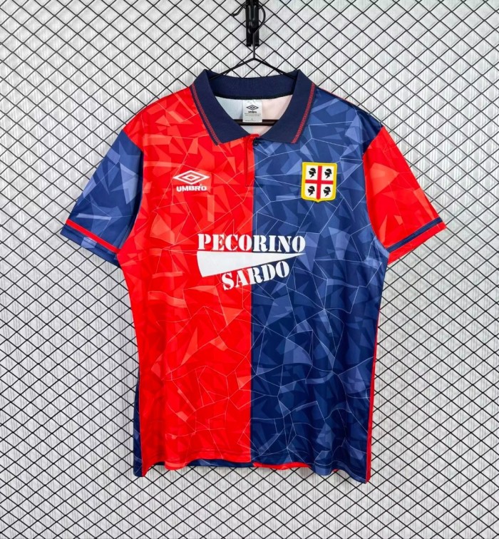 Retro 92/93 Cagliari Calcio Home Jersey
