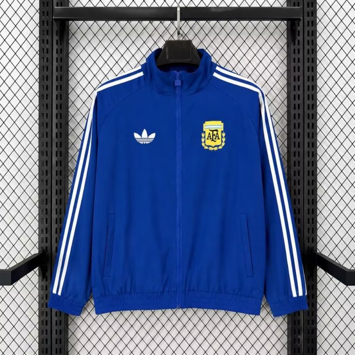 2026 Argentina BLue Full Zipper Windbreaker