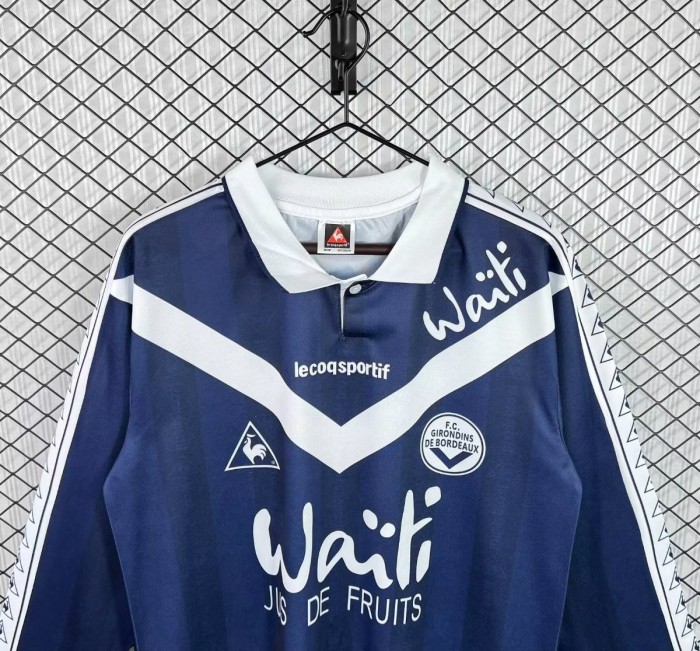 Retro 96/97 Girondins de Bordeaux Home Long Sleeve Jersey
