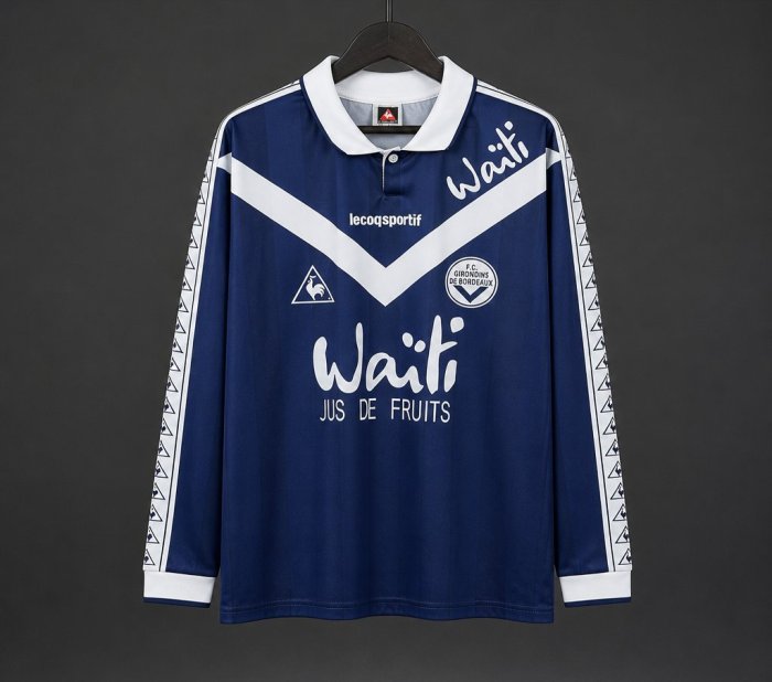 Retro 96/97 Girondins de Bordeaux Home Long Sleeve Jersey