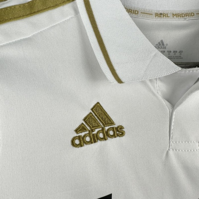 Retro Kids 11/12 Real Madrid Home Long Sleeve Jersey