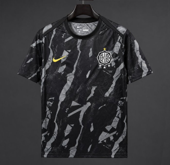 26/27 Olimpia Black with Abstract Camo Pattern Training Jersey