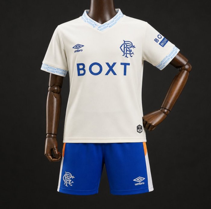 26/27 Kids Glasgow Rangers Away Jersey