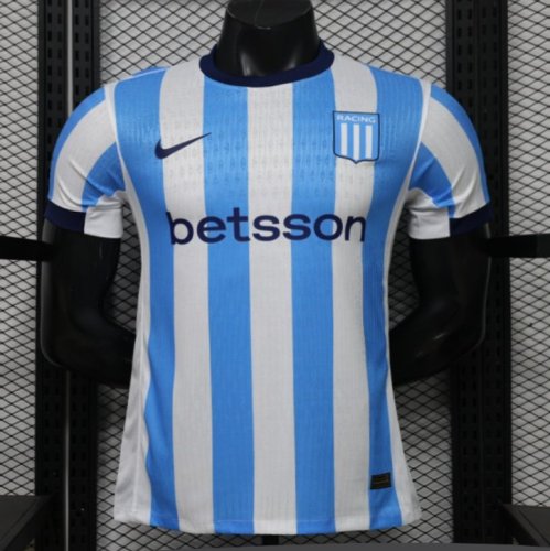 Player Version 26/27 Racing Club Blue & White Stripes Home Jersey