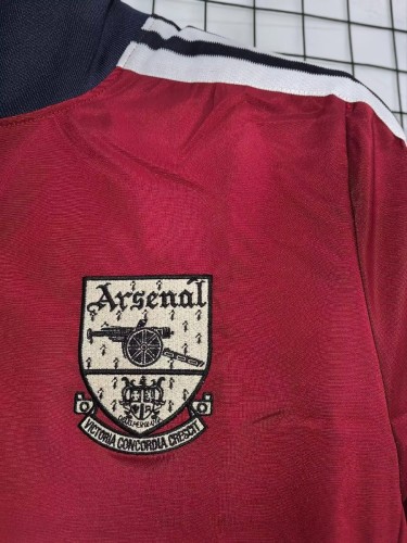 26/27 Arsenal Track Jacket Burgundy Black Full Zipper Windbreaker