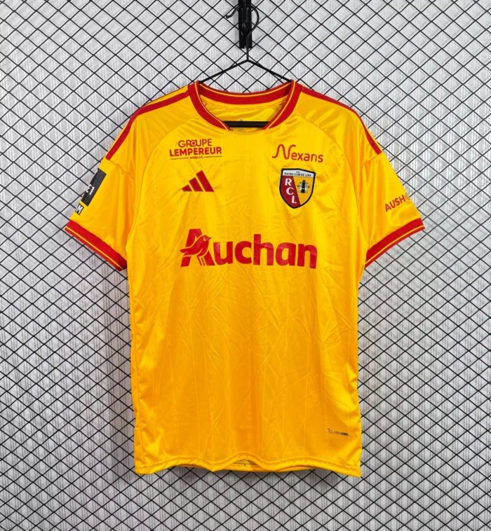 26/27 RC Lens Home Yellow Red Jersey
