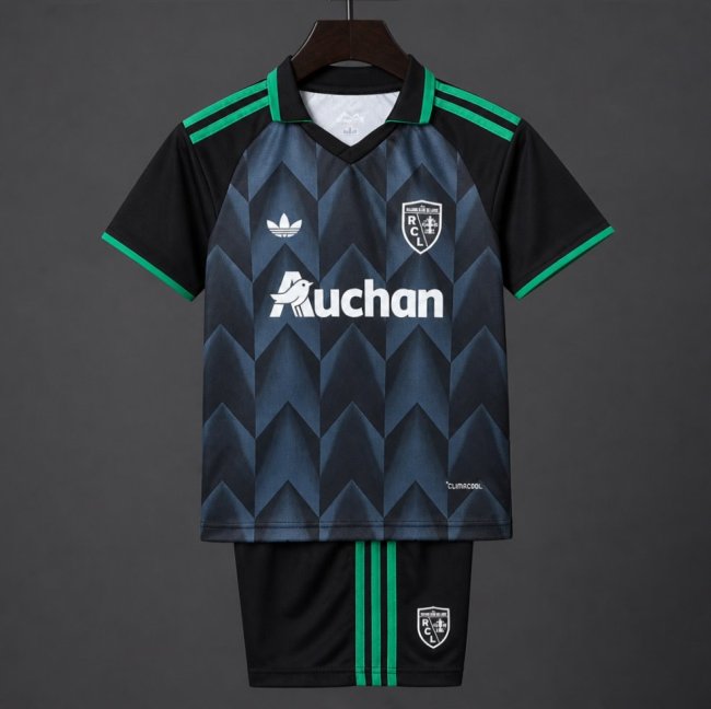 26/27 RC Lens Away Black Green Jersey