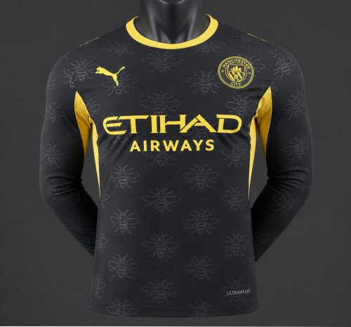 Player Version 26/27 Manchester City Away Black Long Sleeve Jersey