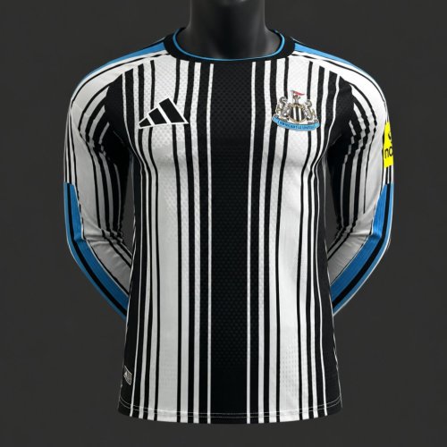 Player Version 26/27 Newcastle United Home Black White Long Sleeve Jersey