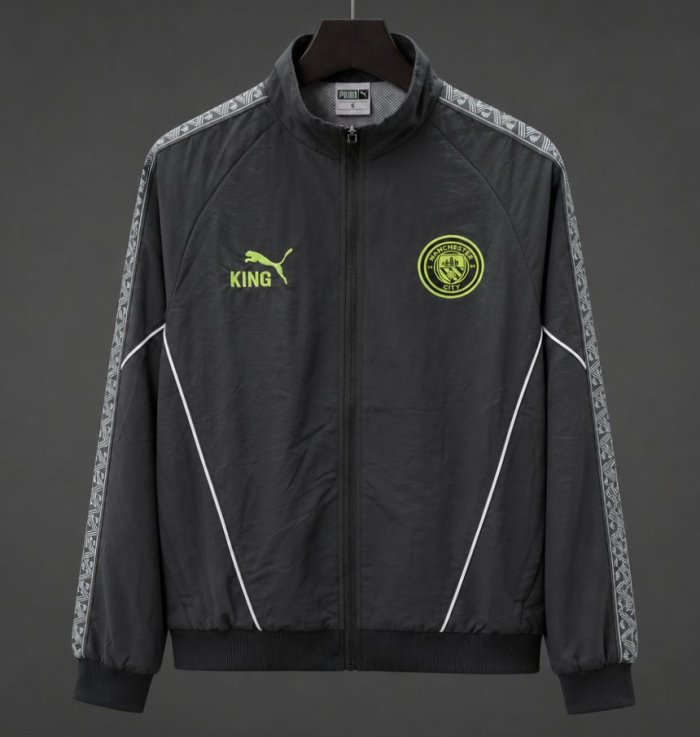 26/27 Manchester City x KING Dark Grey Windbreaker Jacket