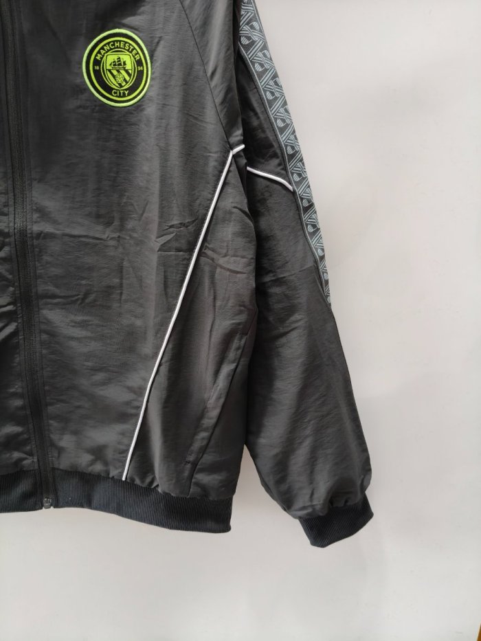 26/27 Manchester City x KING Dark Grey Windbreaker Jacket