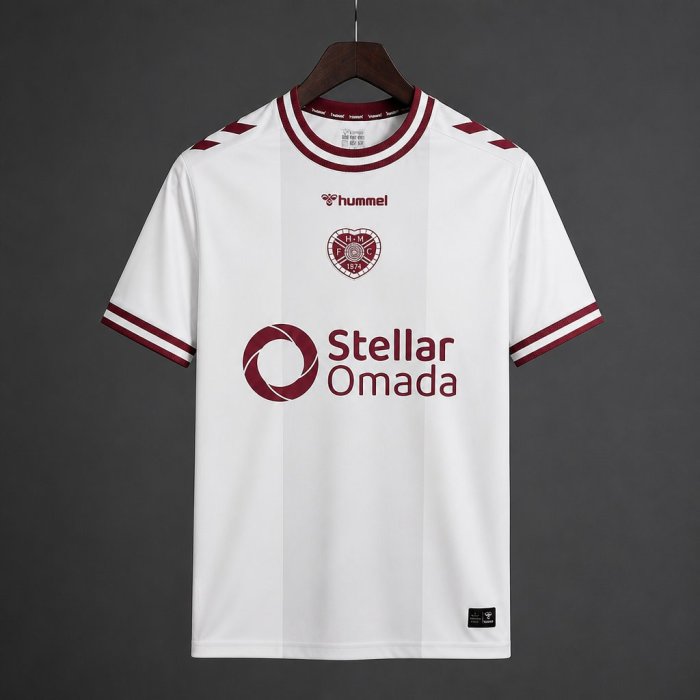 26/27 Heart of Midlothian FC Away White Jersey