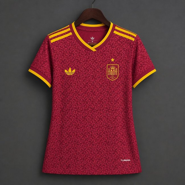 2026 Womens Spain Away Red Special Edition Jersey