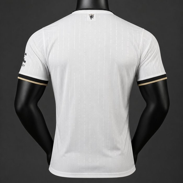 Player Version 26/27 Manchester United White with Gold Trim Away Jersey