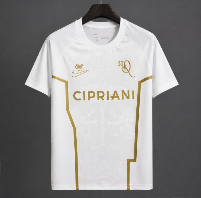 26/27 Ronaldinho 10 Ravenna FC White/Golden Special Edition Jersey