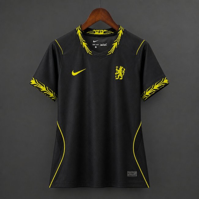 26/27 Women Chelsea Away Black Jersey