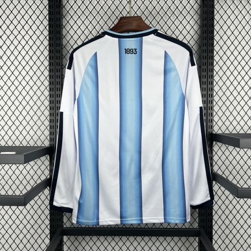 2026 Mens Argentina World Cup Home Long Sleeve Jersey