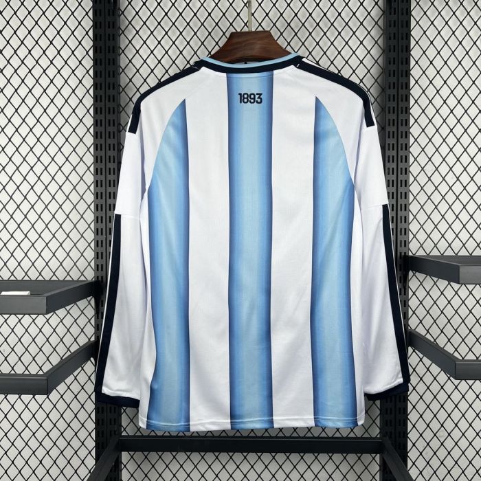 2026 Mens Argentina World Cup Home Long Sleeve Jersey