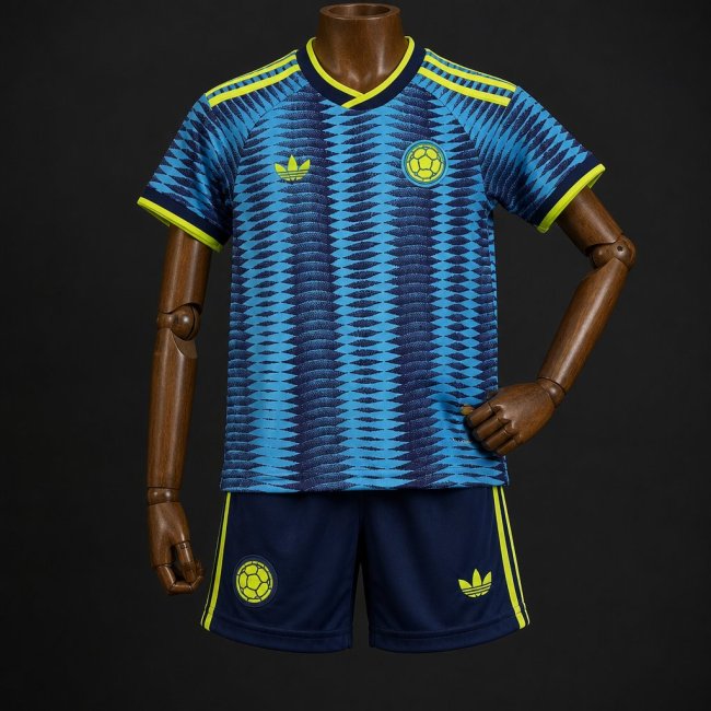 2026 Kids Colombia World Cup Away Kit