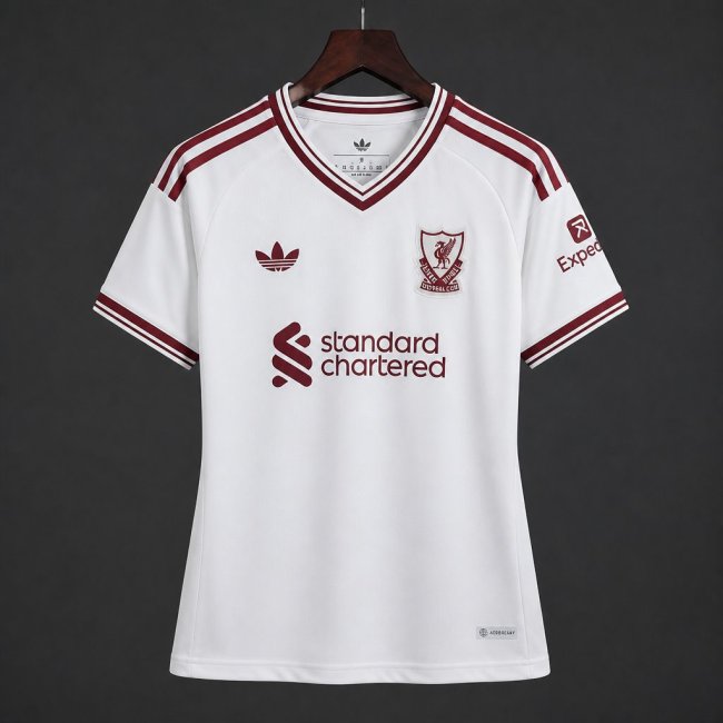 26/27 Women Liverpool  Away White Jersey