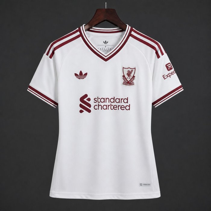 26/27 Women Liverpool  Away White Jersey