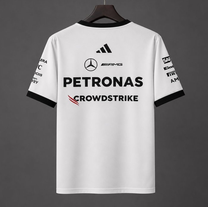 2026 F1 Mercedes-AMG Petronas F1 Team White Training Jersey