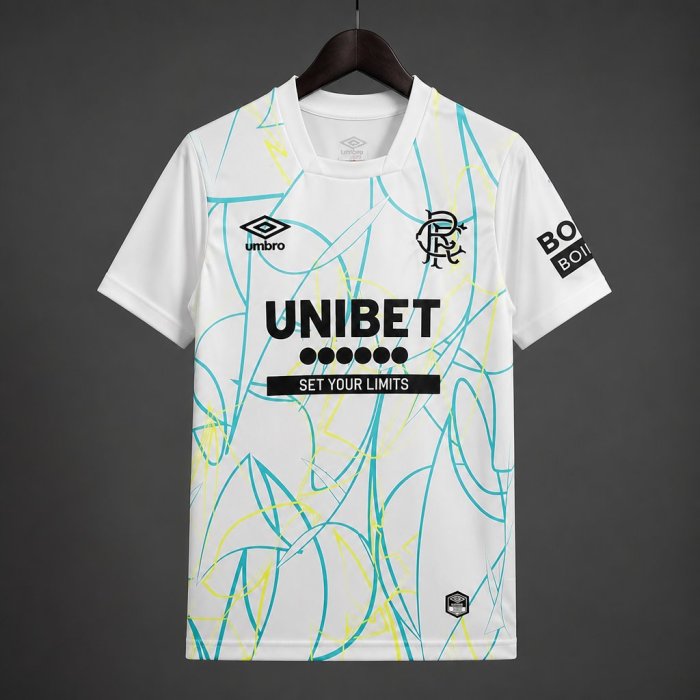 26/27 Glasgow Rangers Away Goalkeeper White Jersey