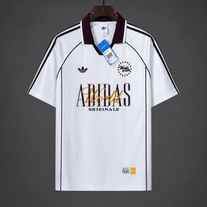 Adidas World Wide Version Polo White Jersey