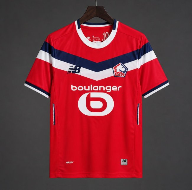26/27 Lille OSC Home Red Jersey