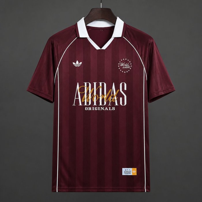 Adidas World Wide Version Polo Navy Red Jersey